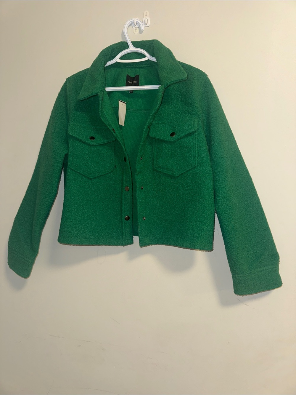 Love Tree Women’s Forest Green Fleece Shacket